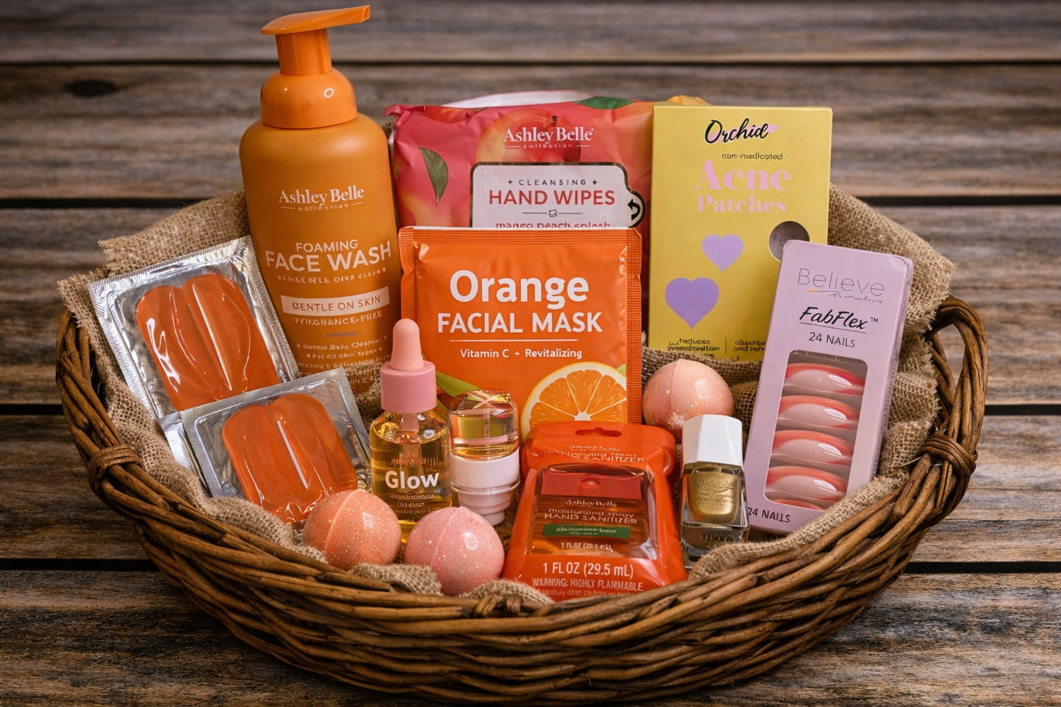 Orange Facial Mask & Skincare Gift Set