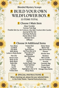 Cream and ivory wildflower boutique flyer for Blended Mystery Scoops